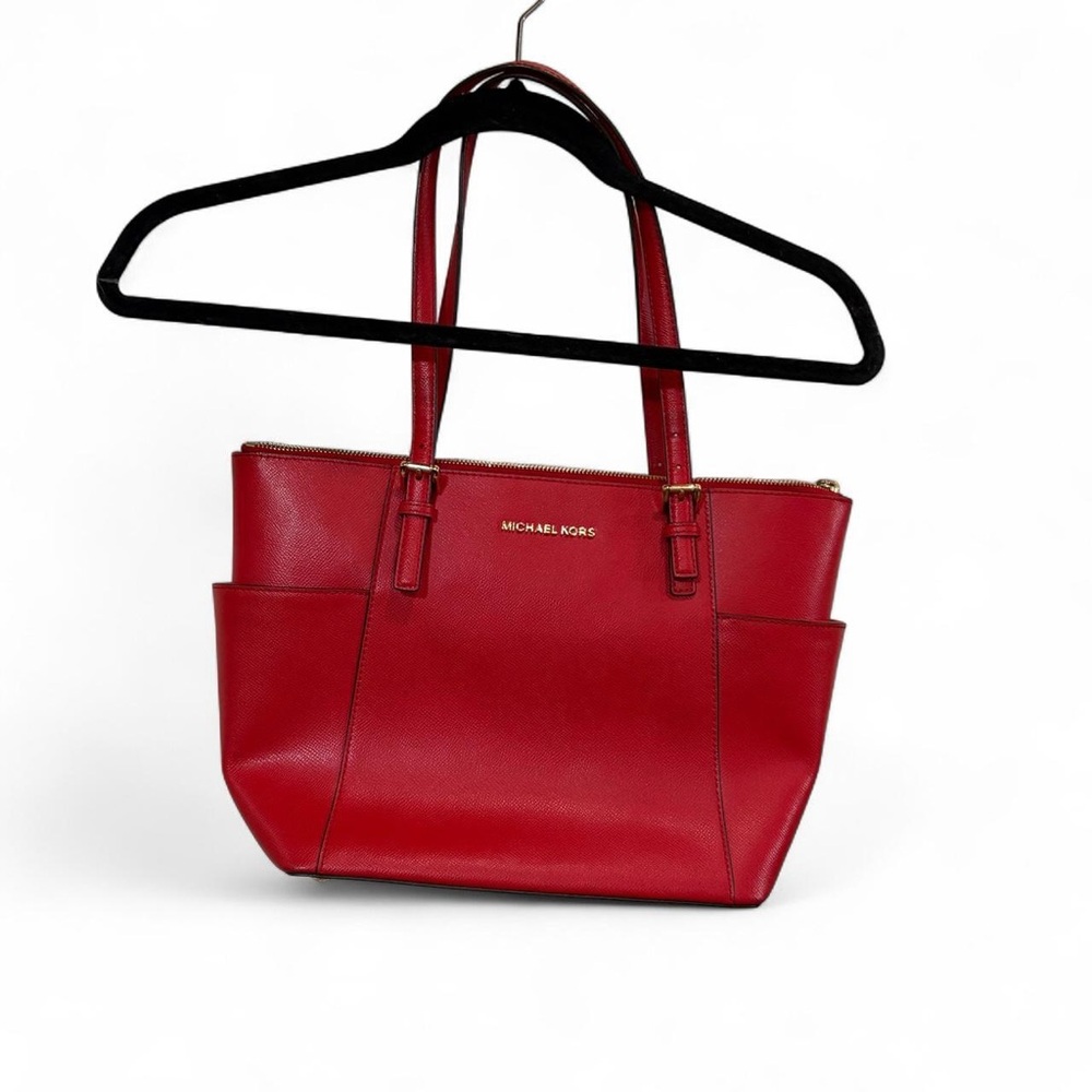 Michael Kors Cherry Red Tote Bag